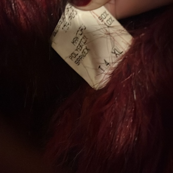 Faust coat. black with red faux fur lining. - Picture 9 of 13